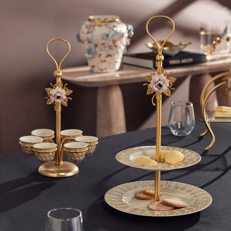 Peacock Extravaganza Cake Stand Gold villari peacock extravaganza cake stand gold