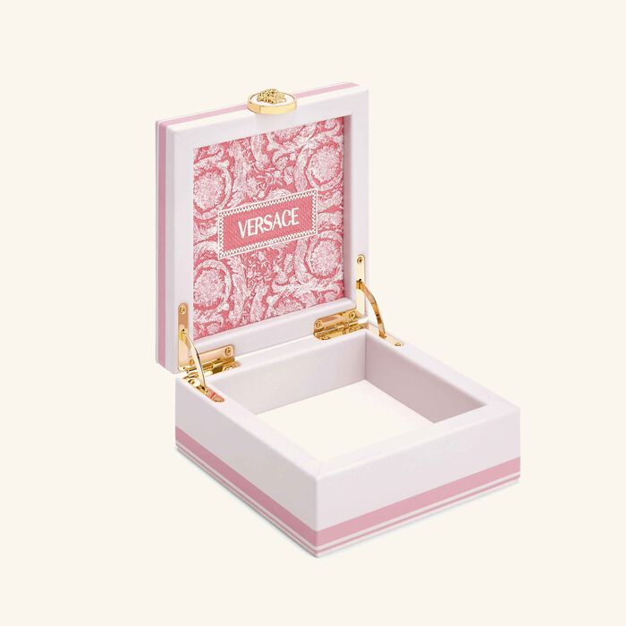 versace barocco jewelry box small pink