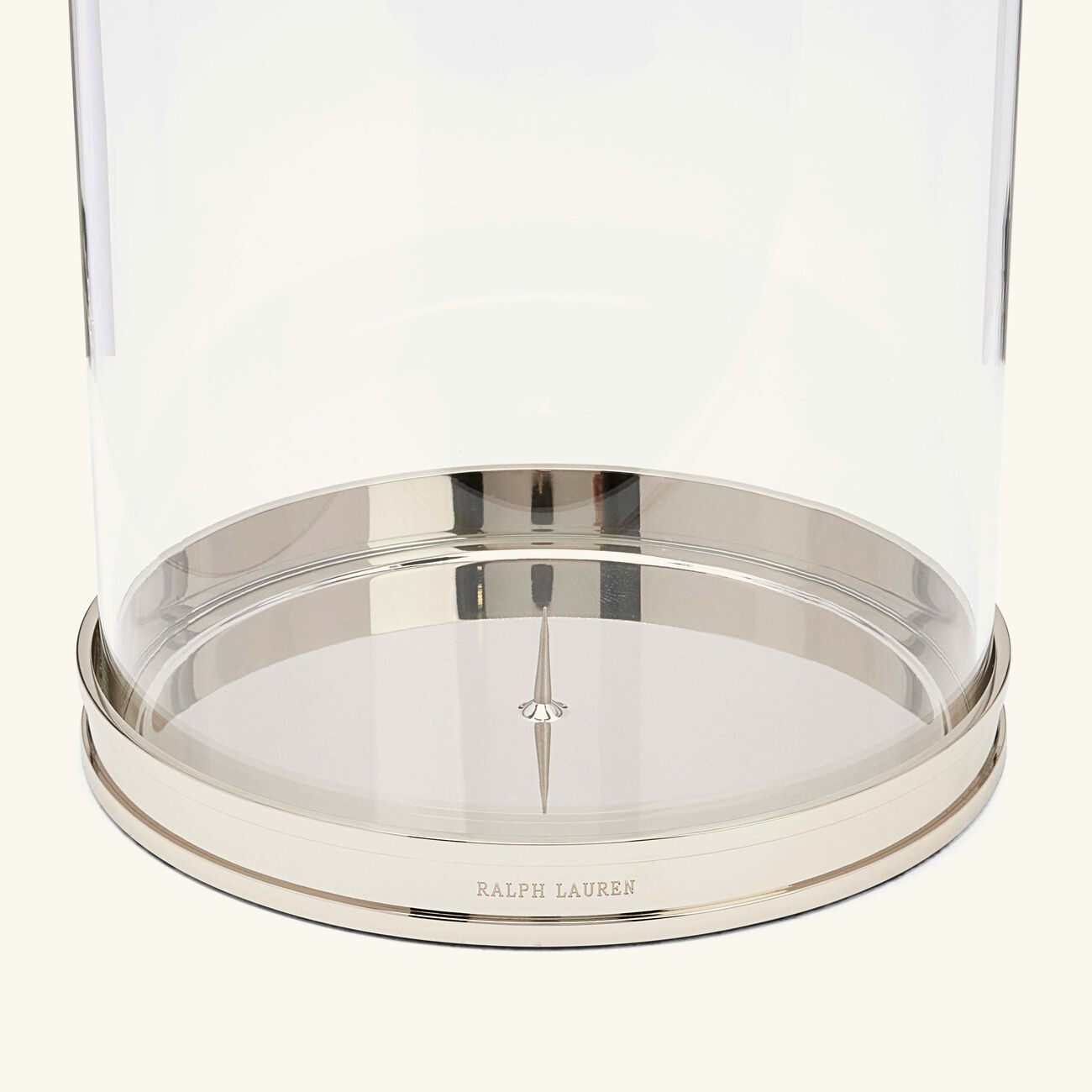 ralph lauren home modern hurricane candle holder silver
