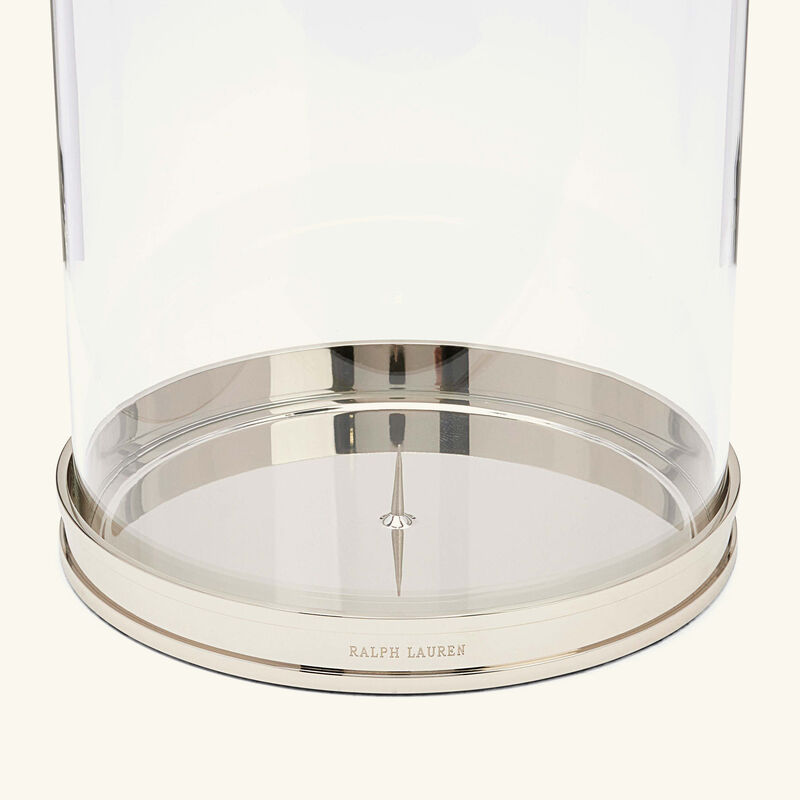 ralph lauren home modern hurricane candle holder silver
