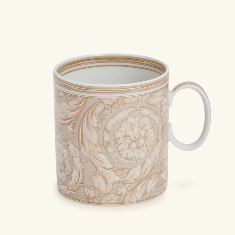 Barocco Beige Coffee Cup & Saucer versace barocco beige coffee cup saucer