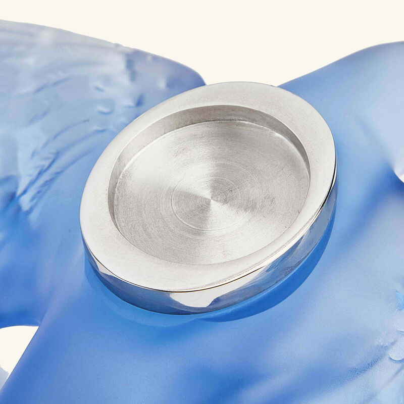 Swallow Wings Down Sculpture Small Blue lalique swallow wings down sculpture small blue