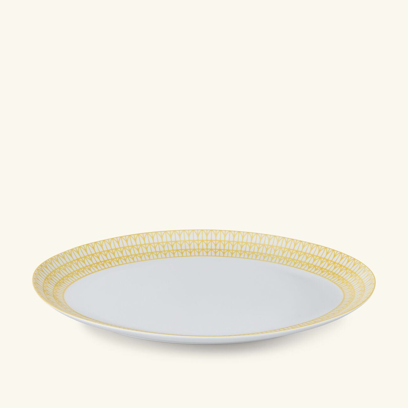 christofle malmaison riviera serving platter oval yellow 38 cm