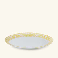 christofle malmaison riviera serving platter oval yellow 38 cm