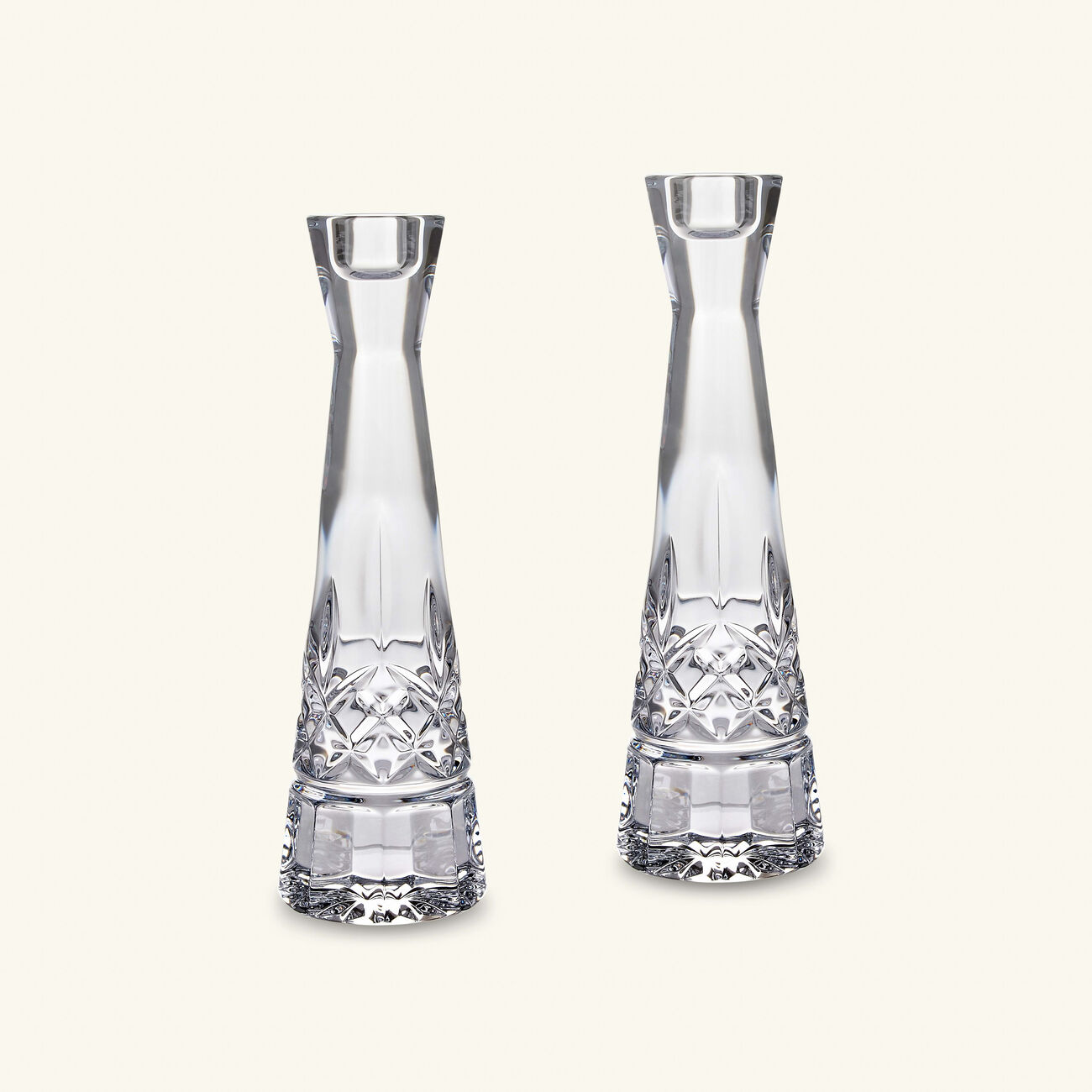 waterford lismore round candleholder clear