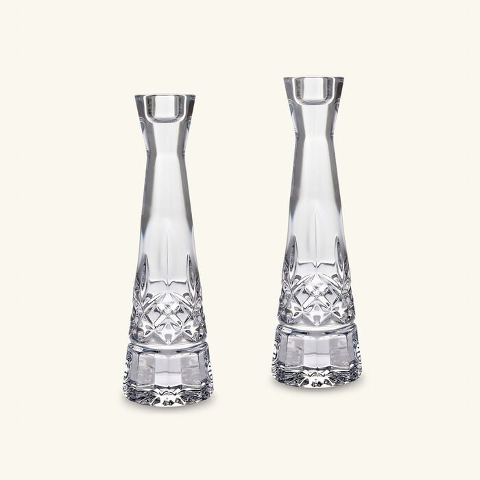 waterford lismore round candleholder clear