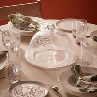 طبق الطعام "ثلث" الشفاف 32 سم دملاج طبق الطعام ثلث الشفاف 32 سم