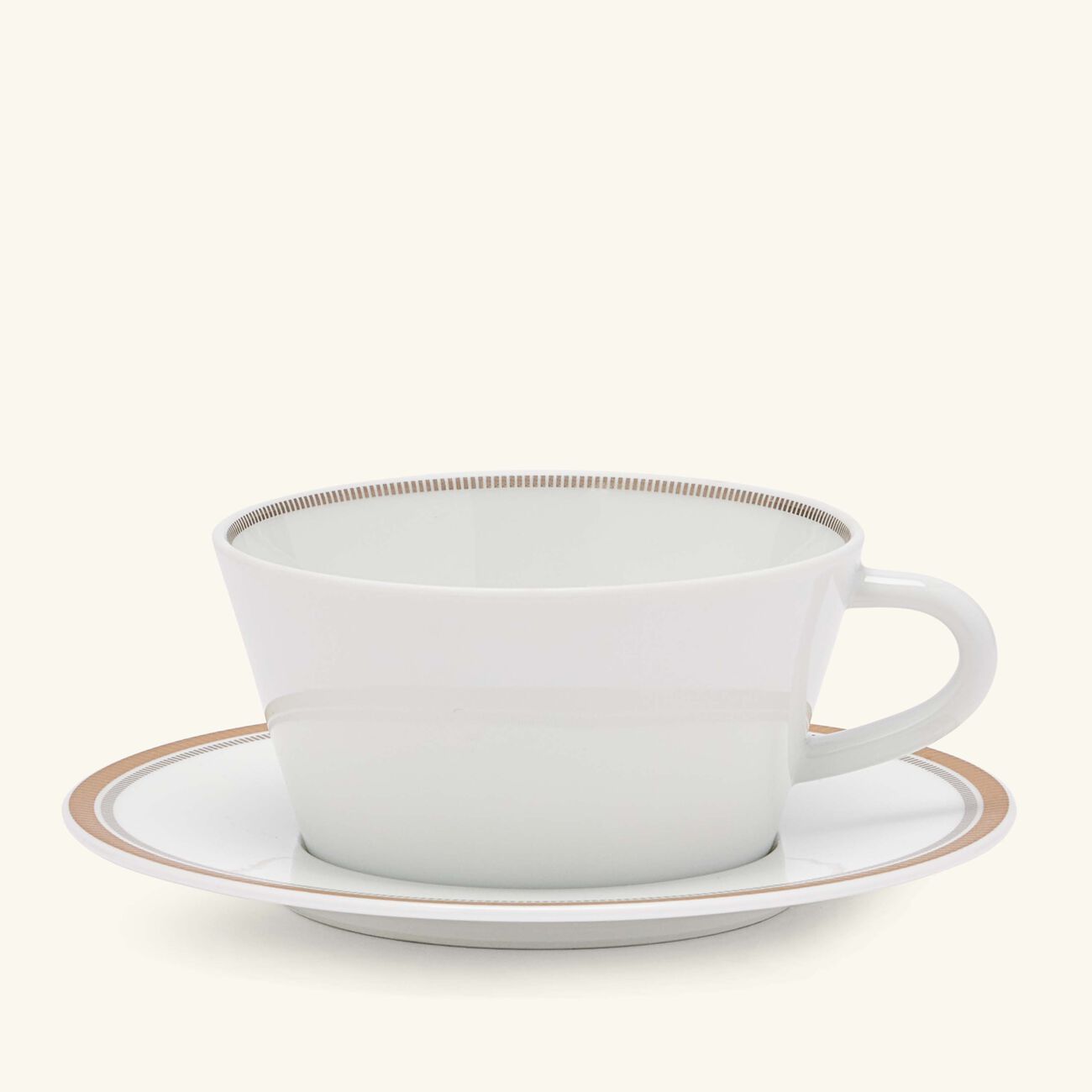 bernardaud gage tea tea cup saucer white
