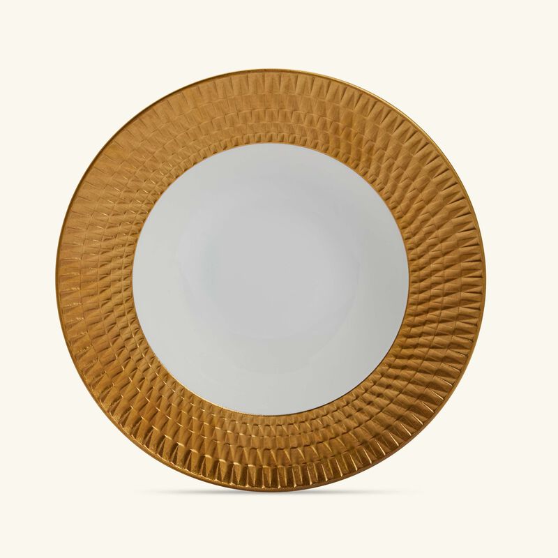 برناردو طبق الحساء المستدير تويست باللون الذهبي 22 سم