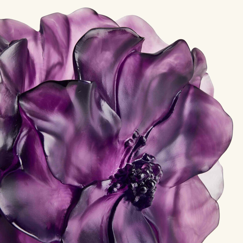 daum camellia vase medium pink