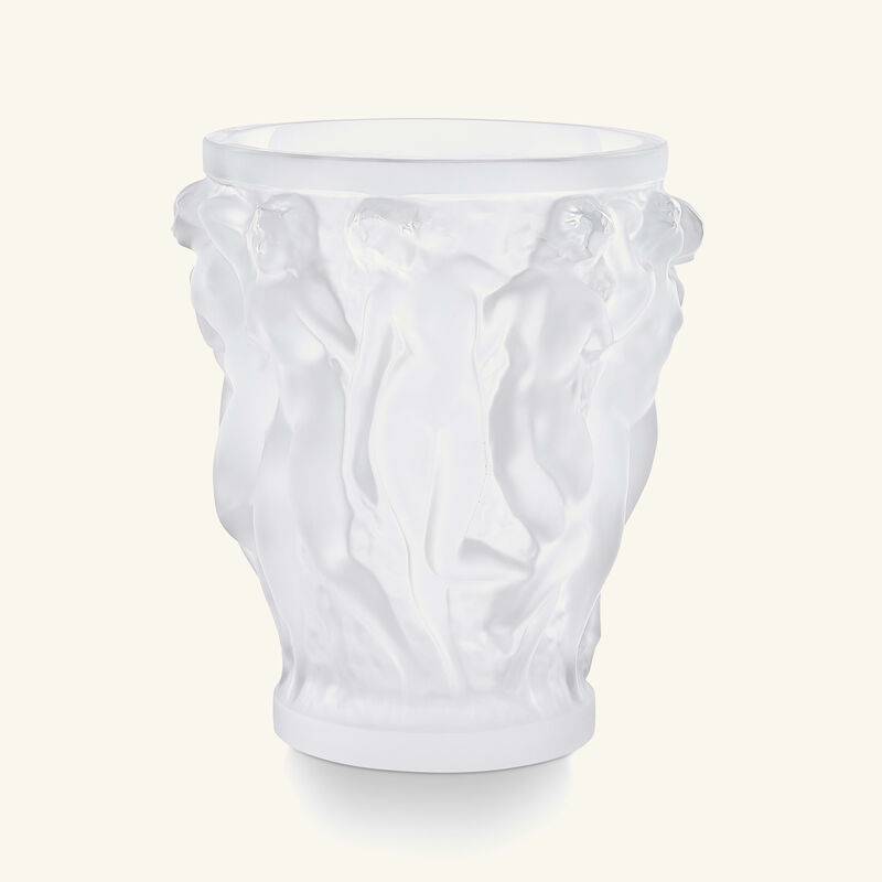 lalique bacchantes vase mini clear
