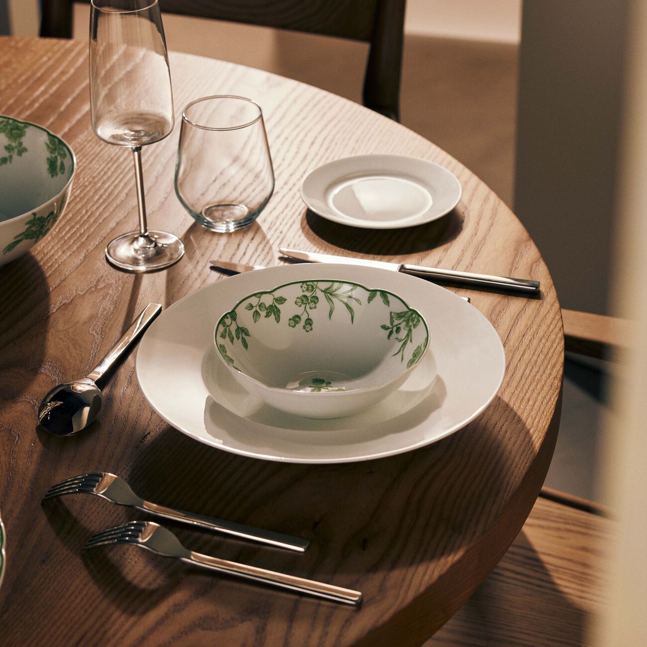 bernardaud albertine cereal bowl green 16cm