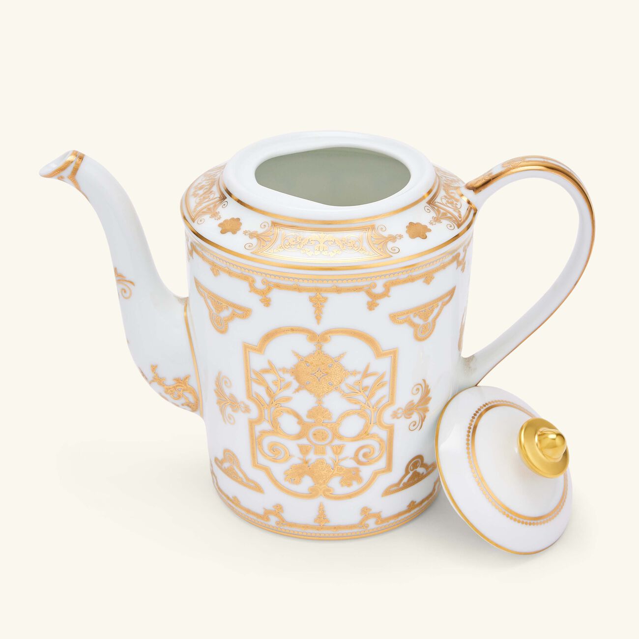 bernardaud aux rois coffee pot gold