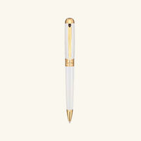 Line D Ballpoint Pen White st dupont line d ballpoint pen white