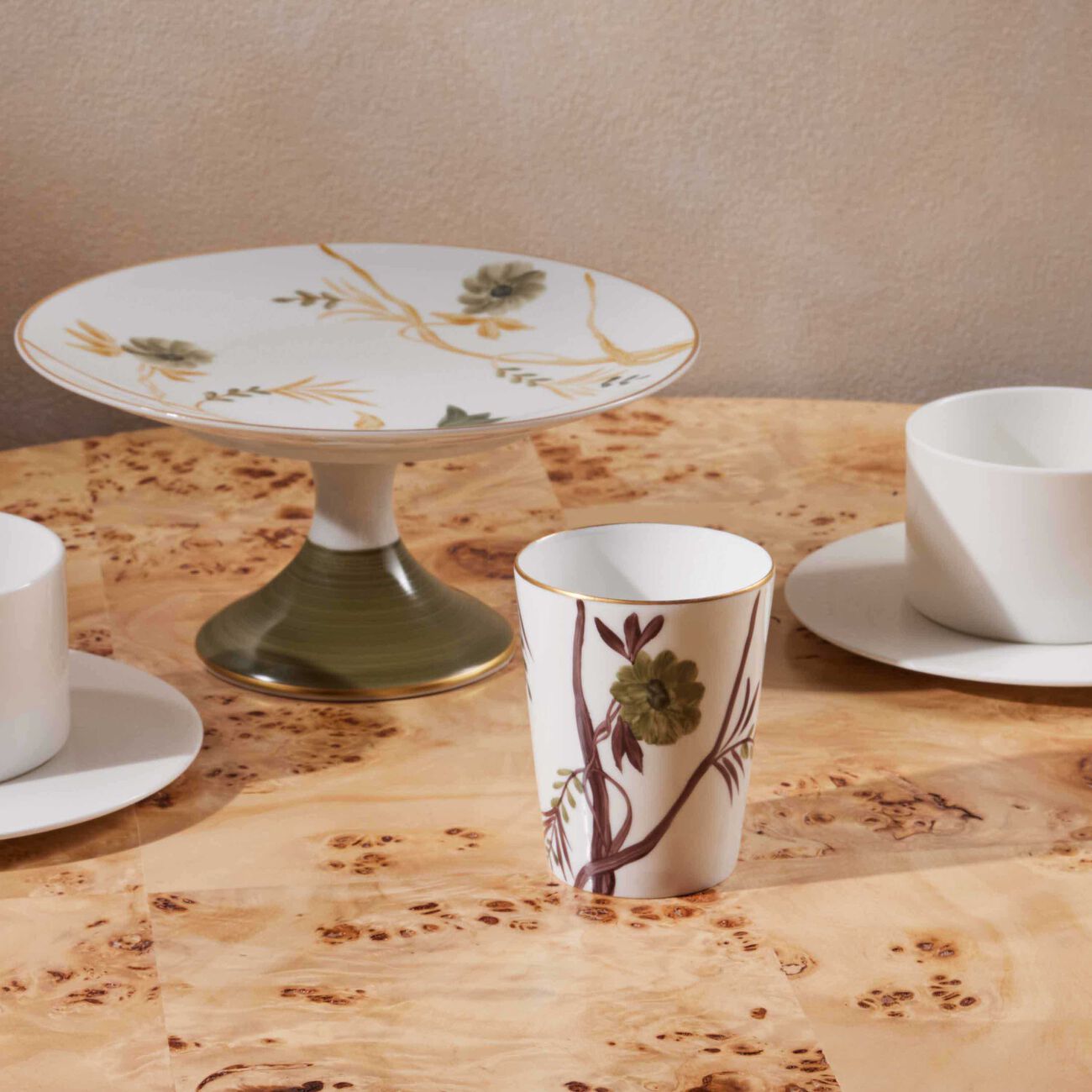 marie daage bouquet de vie drinking glass green
