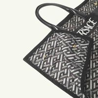 versace la greca top handle bag