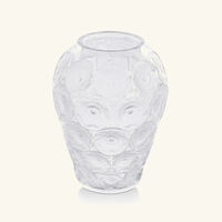 lalique anmones vase medium clear