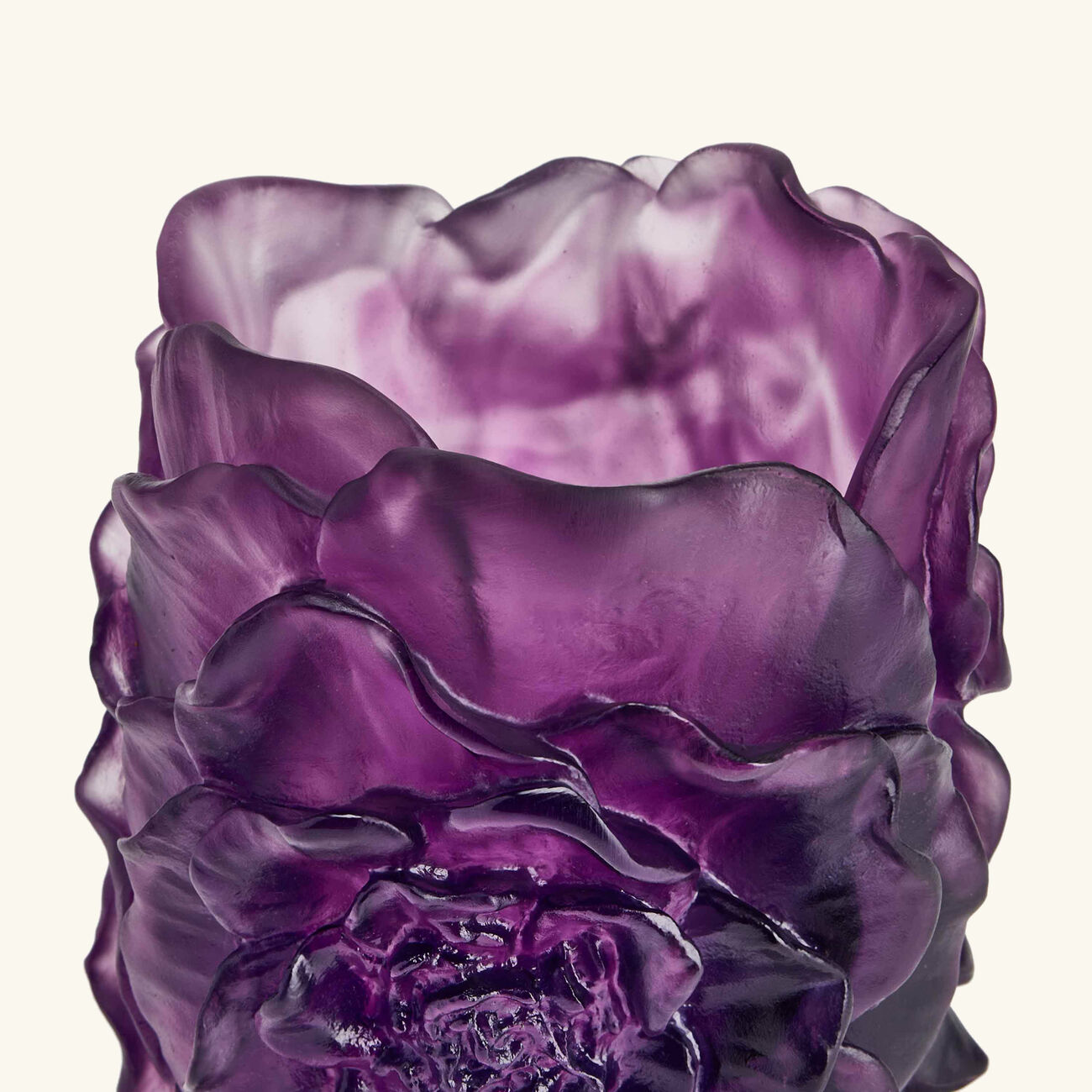 daum camellia vase small pink