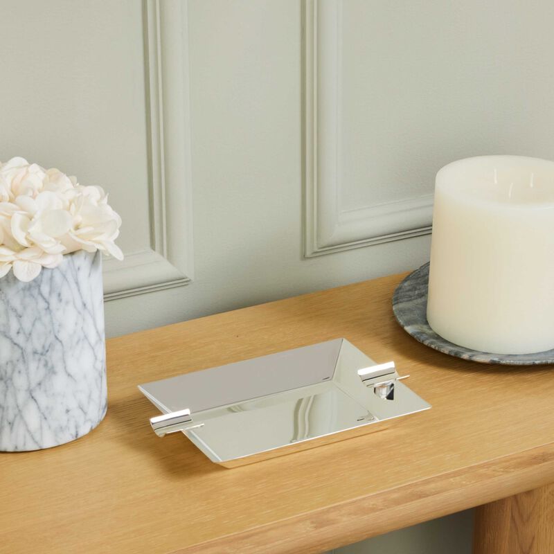 christofle uni club ashtray rectangular small silver plated