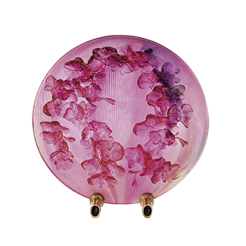 Fleurs D Orchidee Decorative Disk, large