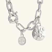 christofle chri chri peau de lion medal sterling silver