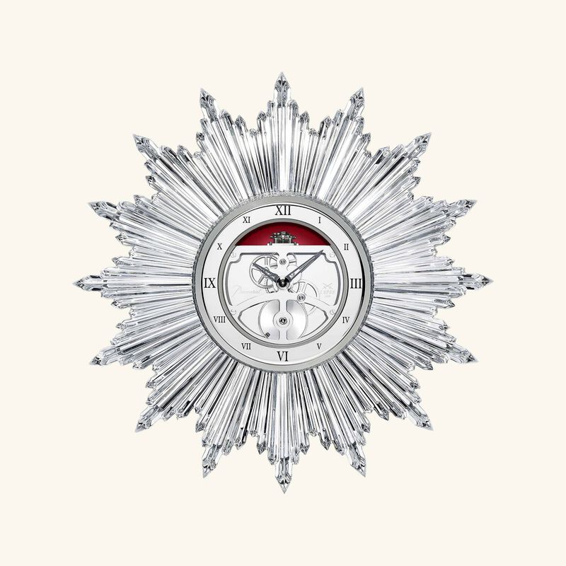 baccarat h ritage mini sun clock