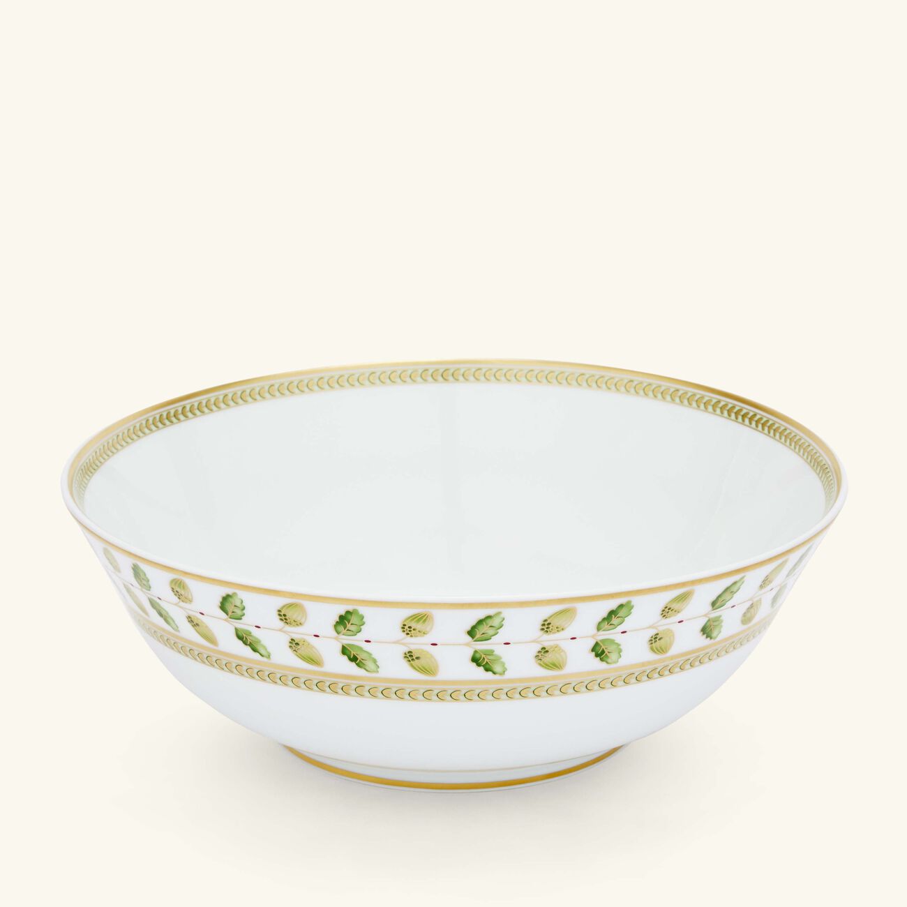 bernardaud constance salad bowl green 25cm