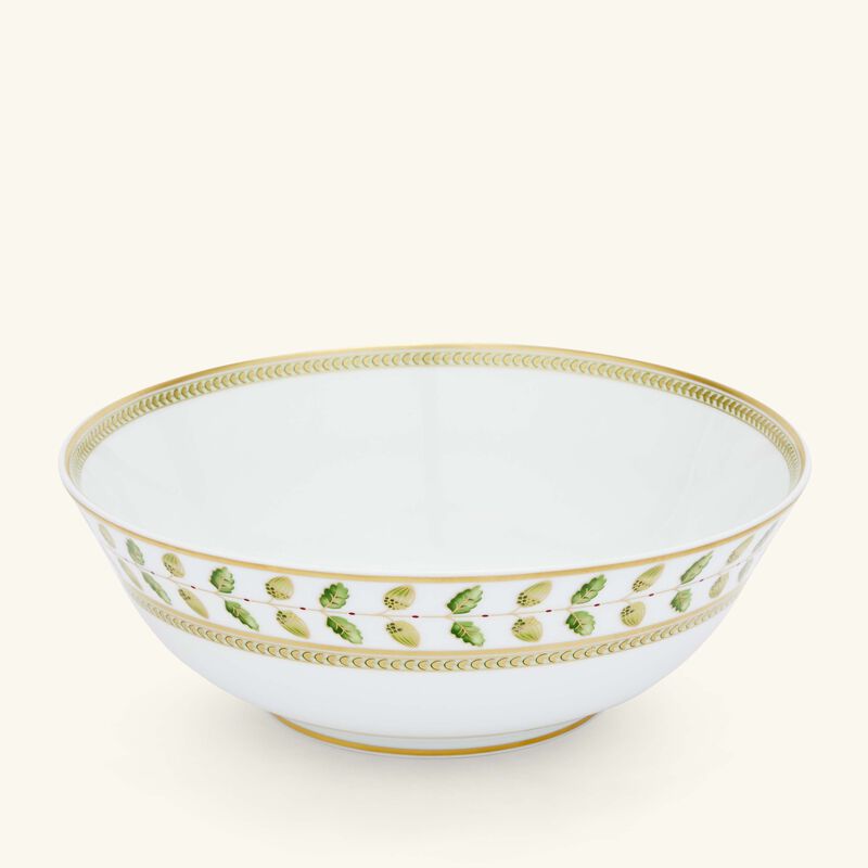bernardaud constance salad bowl green 25cm