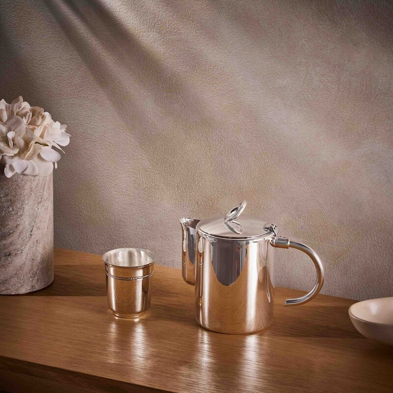 Vertigo Silver Plated Tea Pot Silver Plated christofle vertigo silver plated tea pot silver plated