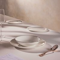christofle albi platine soup bowl white 23cm