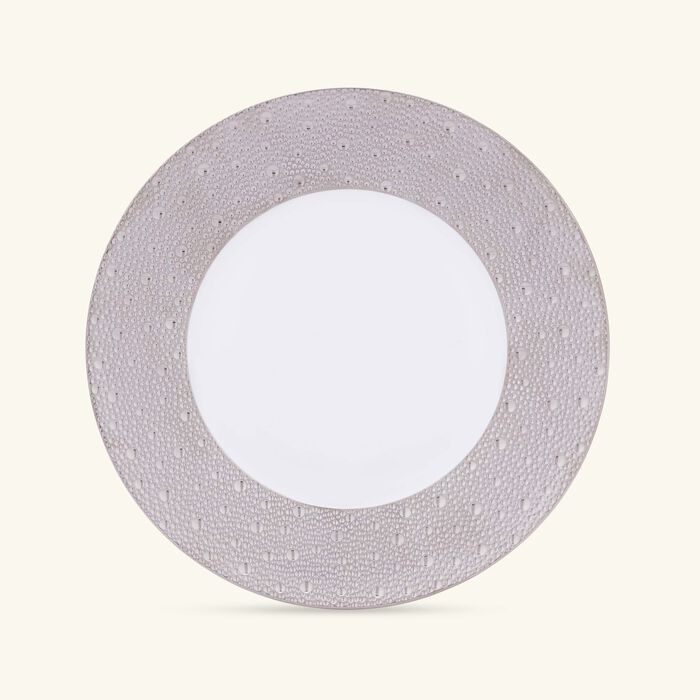 Ecume Dinner Plate Round Silver 26cm bernardaud ecume dinner plate round silver 26cm