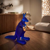 daum kangourou wally figurine medium blue