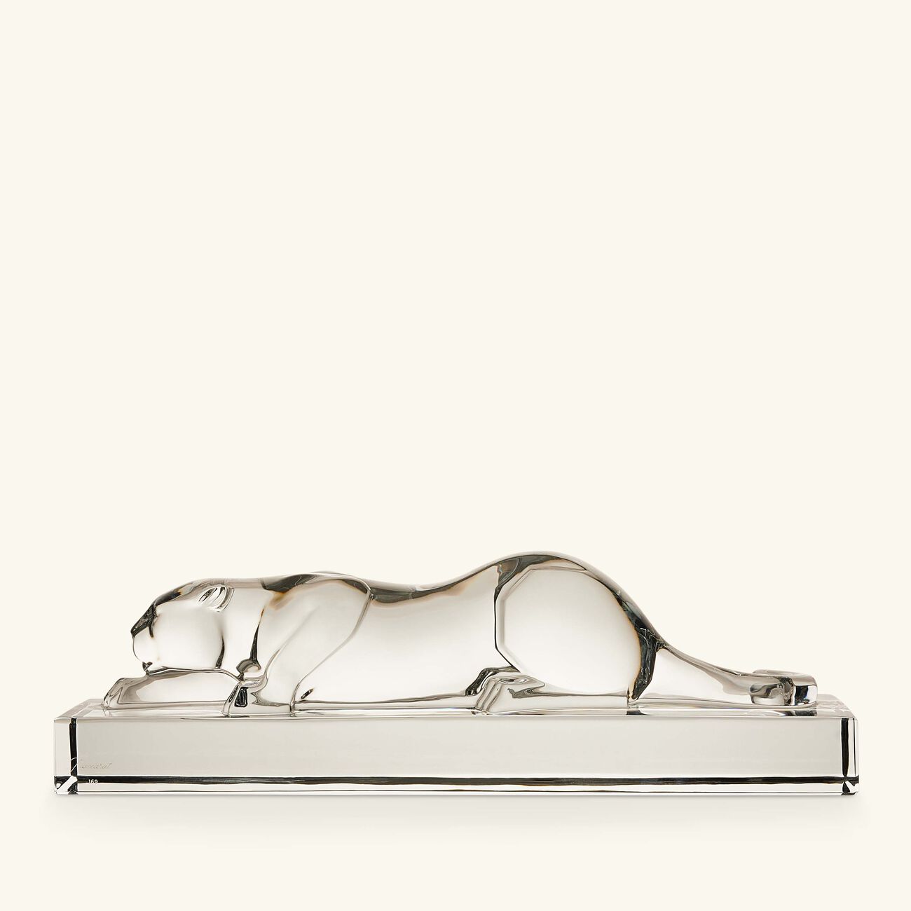 baccarat h ritage panther sculpture medium black