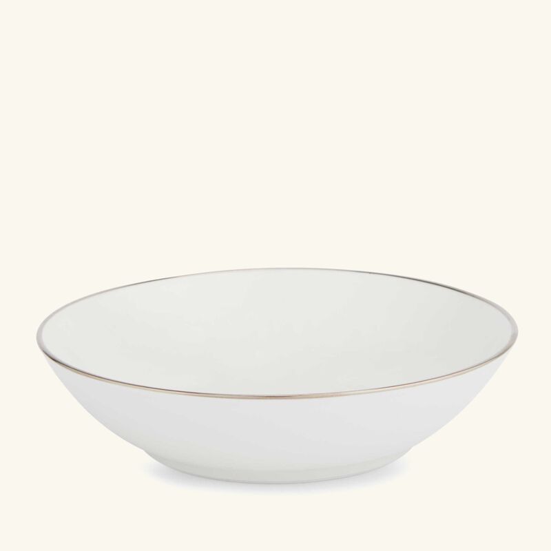 christofle albi platine soup bowl white 23cm