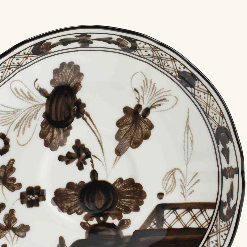 ginori 1735 antico doccia coffee saucer black