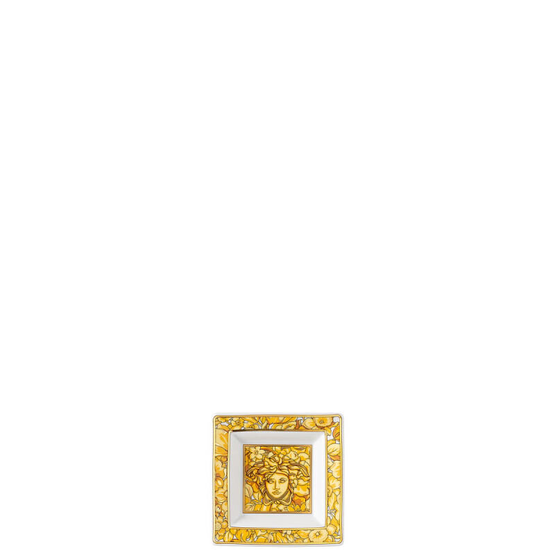 versace medusa rhapsody ashtray square mini gold