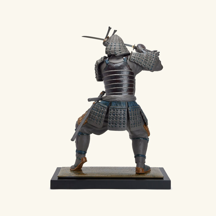 lladro samurai warrior sculpture large black