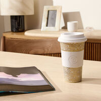 bernardaud ecume travel mug gold
