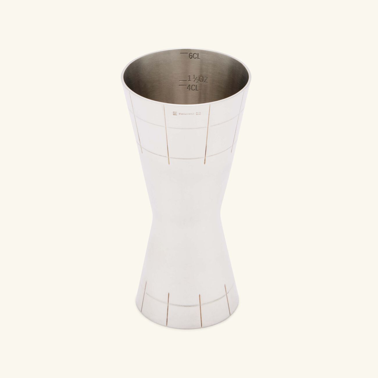 christofle graphik jigger silver
