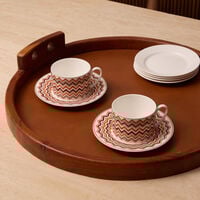 ميسوني هوم فنجان شاي وصحنه أيكونيك متعدد الألوان