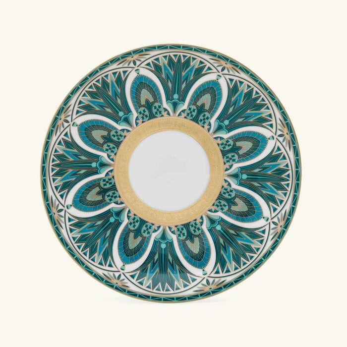 haviland r ves du nil bread butter plate round green 16cm set of 2
