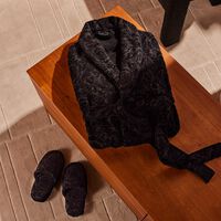 versace barocco bath robe large black