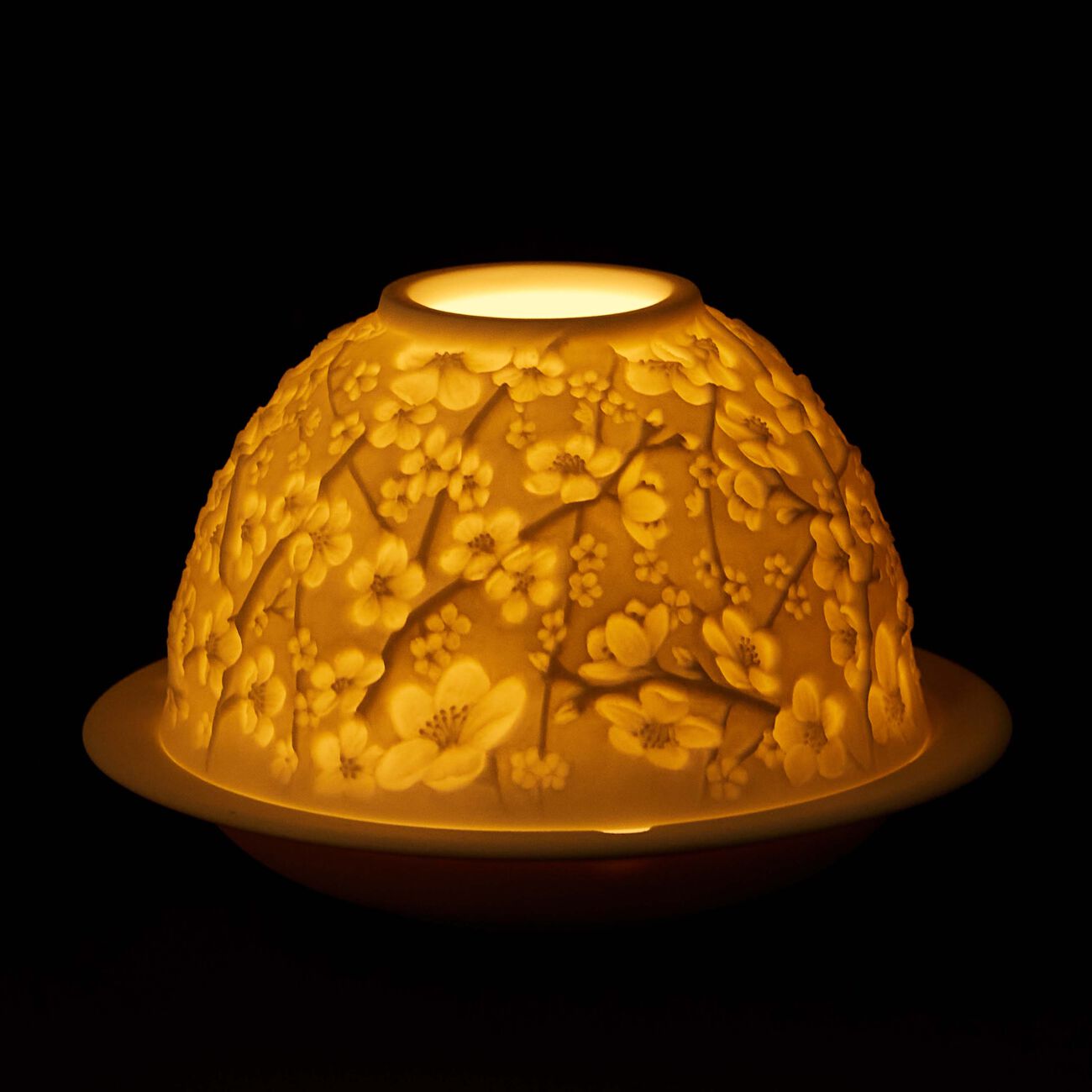 bernardaud cherry blossoms led lithophanie