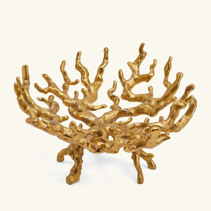 jonathan adler brass coral centerpiece gold