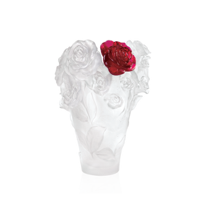 White Vase & Red Flower, medium
