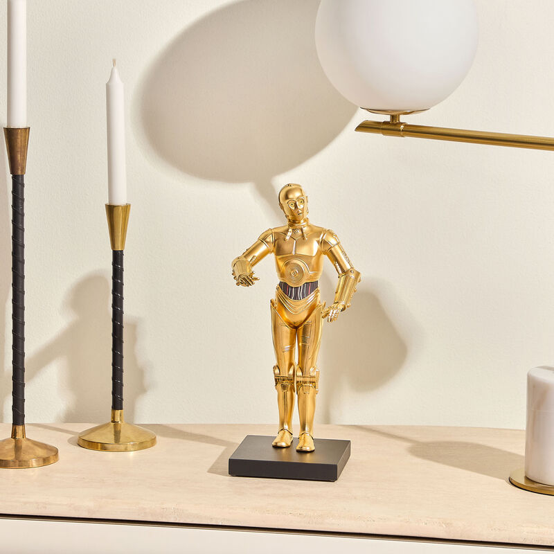 C3PO Sculpture Gold lladro c3po sculpture gold