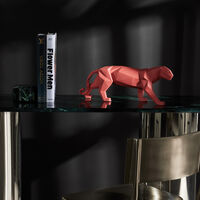 lladro panther sculpture small pink