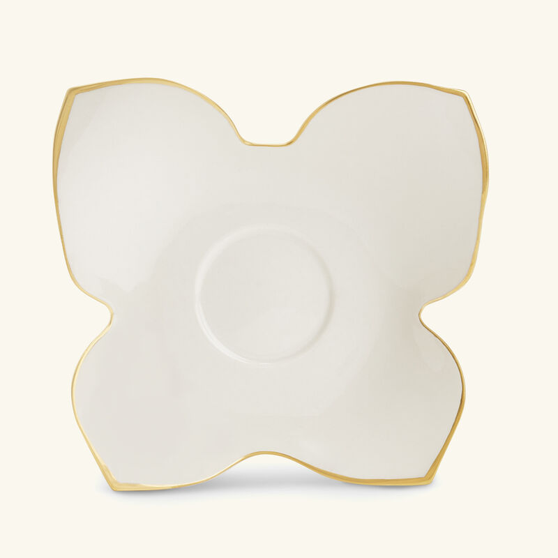 villari butterfly tea cup saucer white
