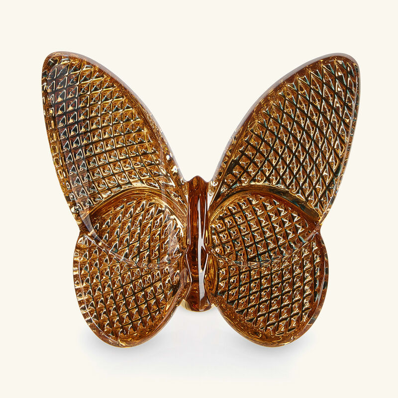 baccarat papillon lucky butterfly figurine mini gold