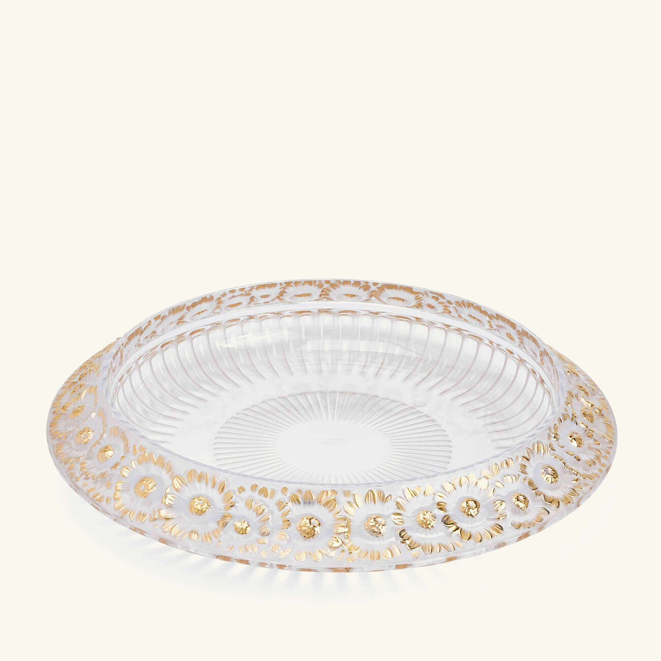 lalique odyssee marguerites centerpiece clear